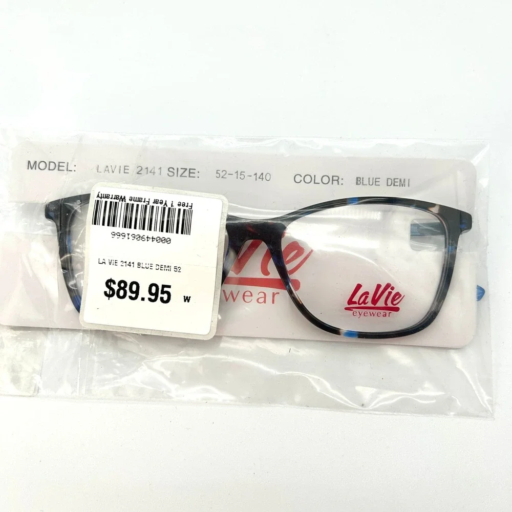Womens Eyeglasses Frames LaVie Eyewear 2141 Sz. 52-15-140 Blue Demi Tortoise NEW